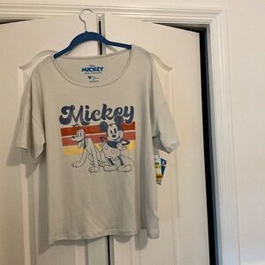 Mickey and Pluto pj shirt medium